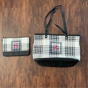 Thirty One City Chic Bag Buffalo Check Pebble